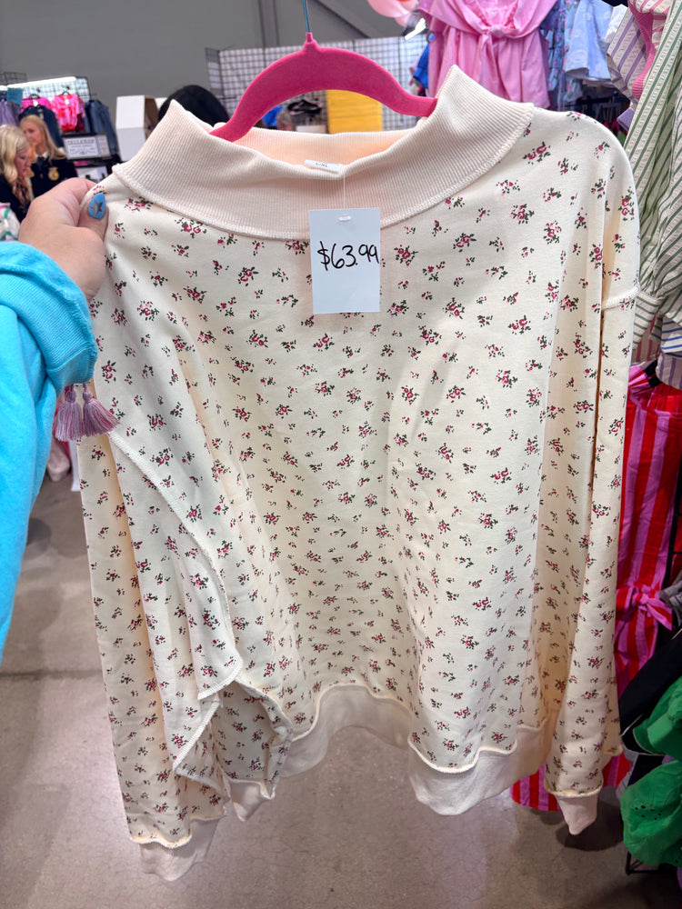 FLORAL MOCK NECK-5