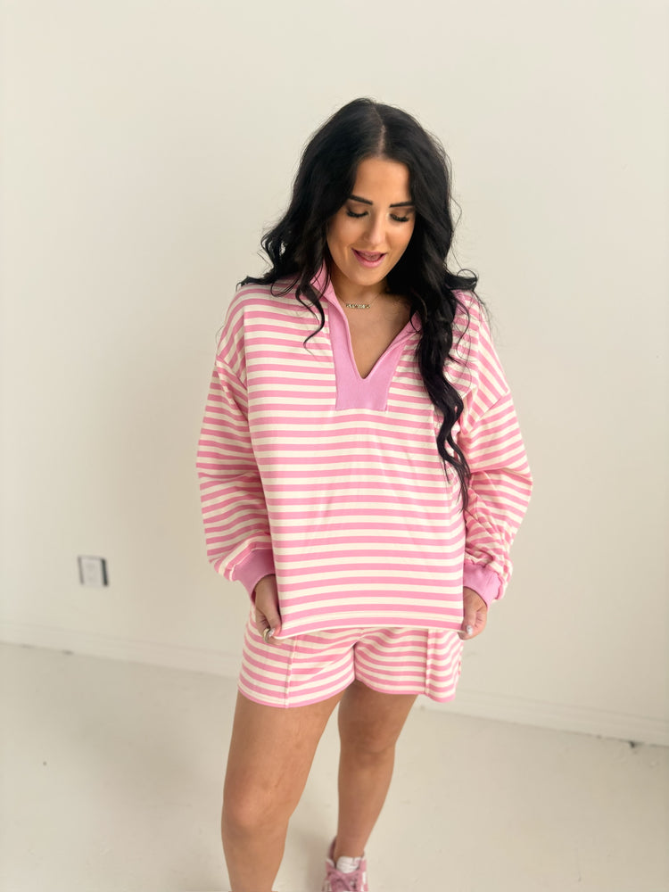 PINK STRIPE SET