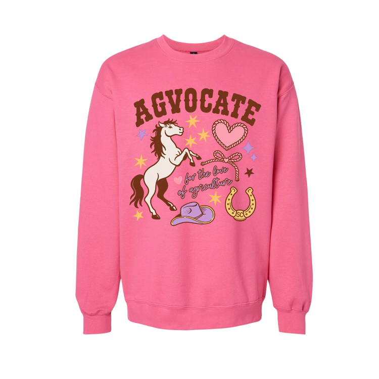 AGVOCATE HORSE PINK SWEATSHIRT- PLEASE READ DES.