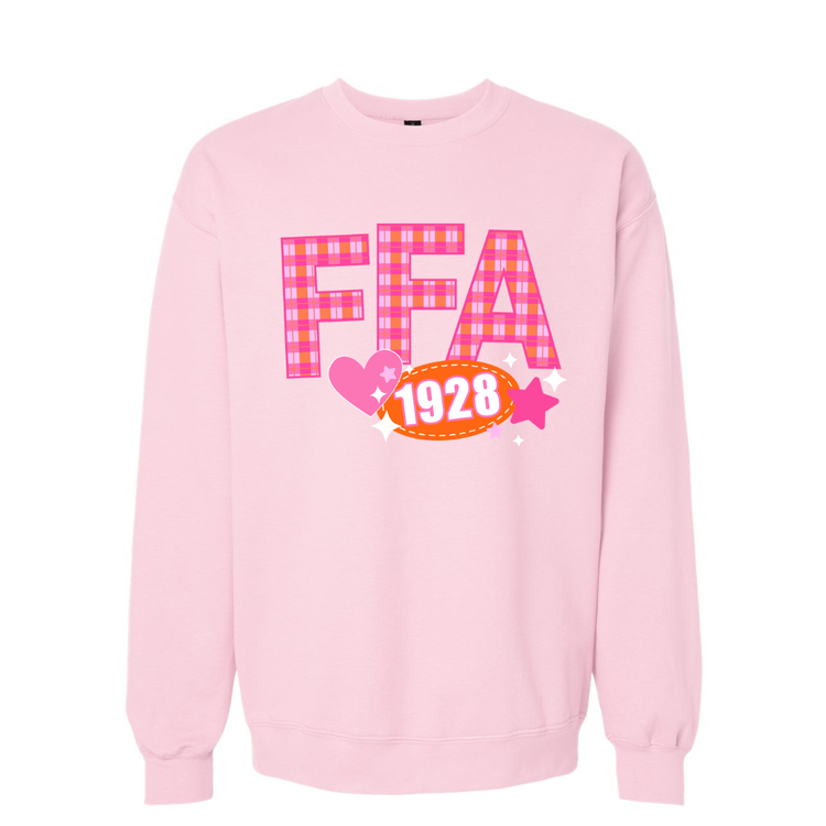 FFA LETTERS 1928 PINK SWEATSHIRT- PLEASE READ DESC.
