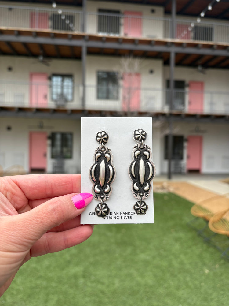CONCHO DANGLE EARRINGS