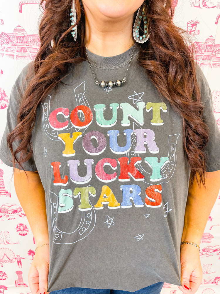 COUNT YOUR LUCKY STARS TSHIRT-1