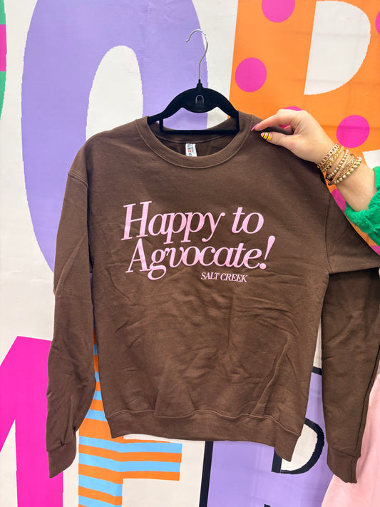 BROWN HAPPY TO AGVOCATE