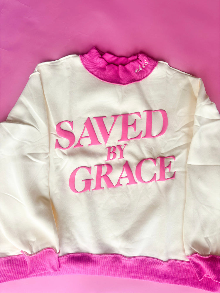 SAVED BY GRACE MOCK NECK