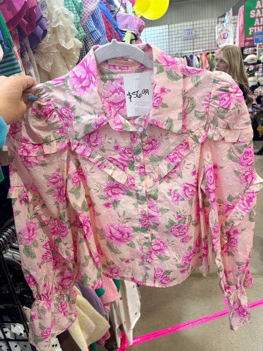 PINK FLORAL TOP-3