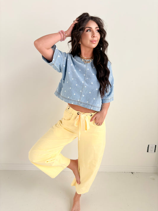 YELLOW BARREL JEAN