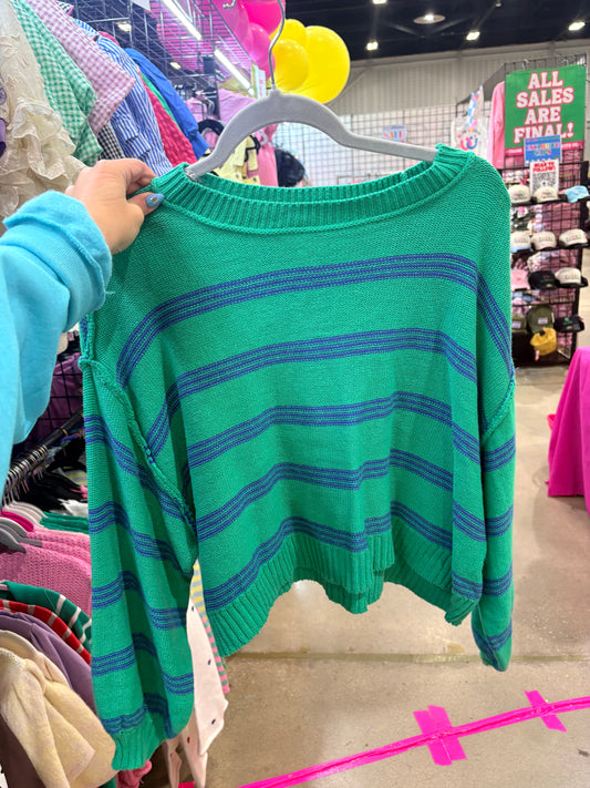 GREEN & BLUE LIGHT SWEATER-3