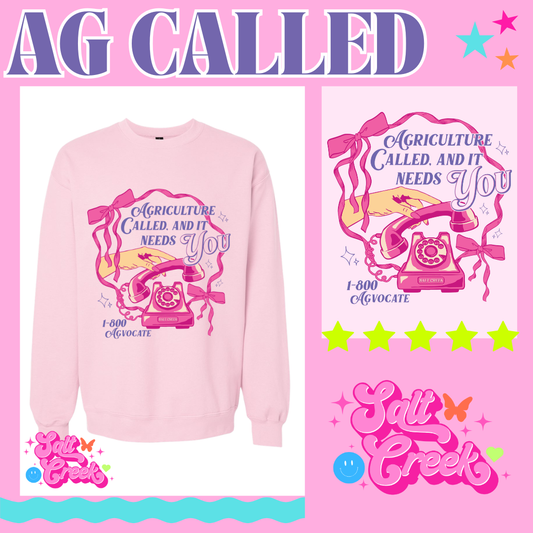 AG CALLED PINK SWEATSHIRT