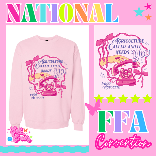 AG CALLED PINK SWEATSHIRT