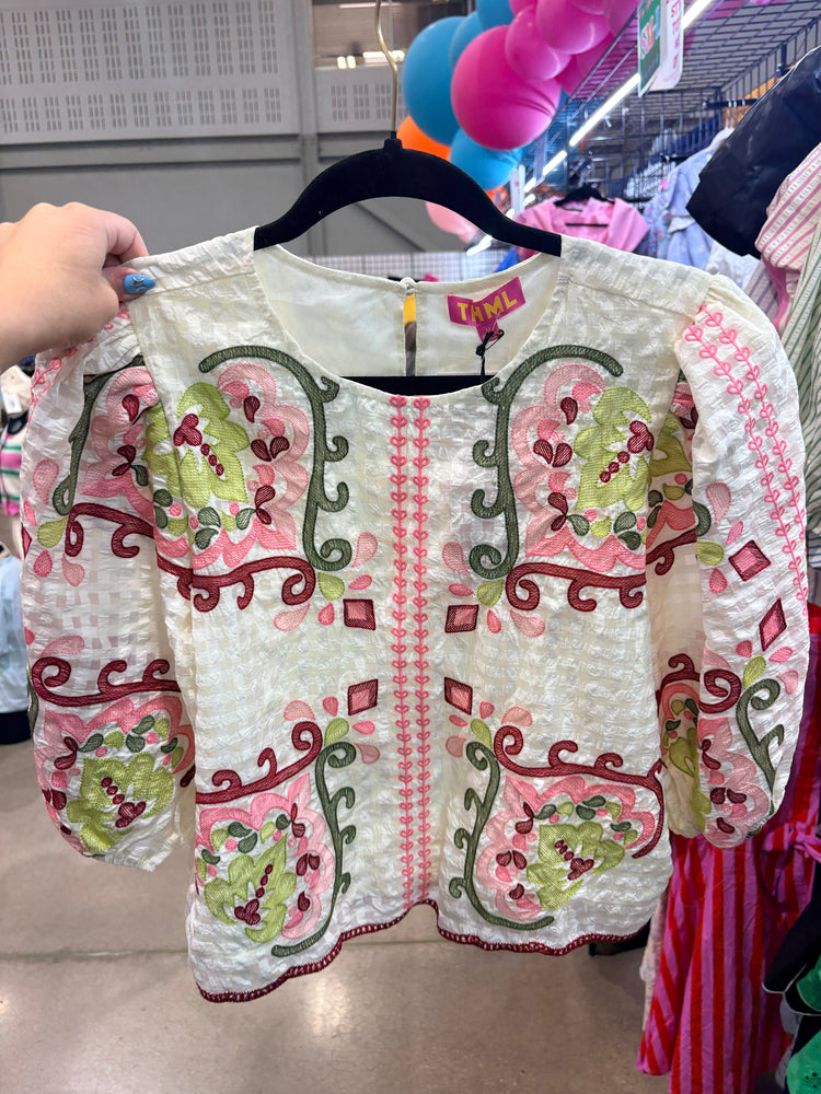 THML NEW EMB DETAIL TOP