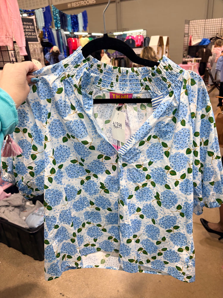 THML BLUE HYDRANGEA TOP