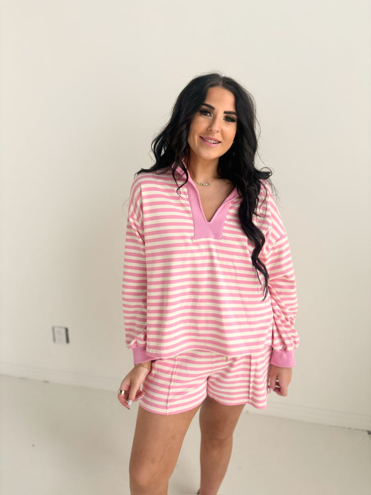 PINK STRIPE SET