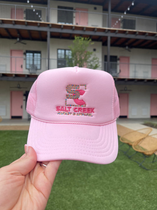 PINK SALT CREEK TRUCKER CAP