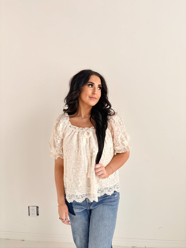 IVORY DETAILED TOP-9