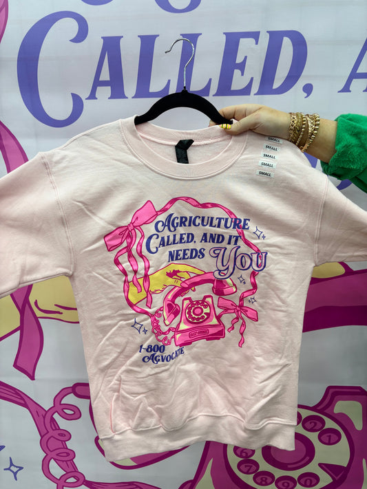 AG CALLED PINK SWEATSHIRT