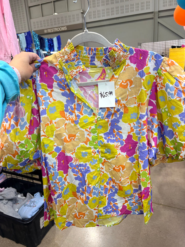THML SUMMER FLORAL TOP
