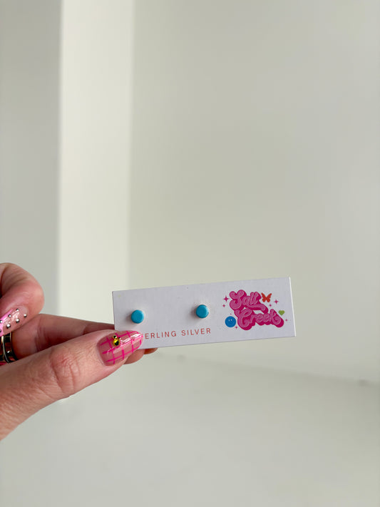 TURQUOISE STUD EARRINGS
