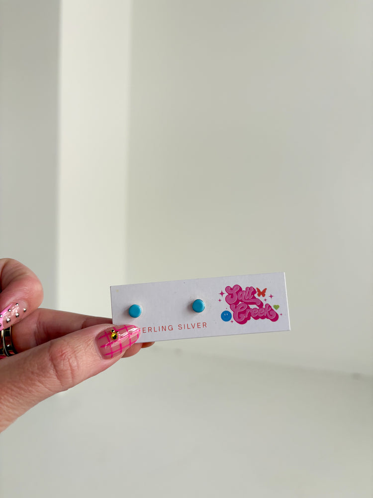 TURQUOISE STUD EARRINGS