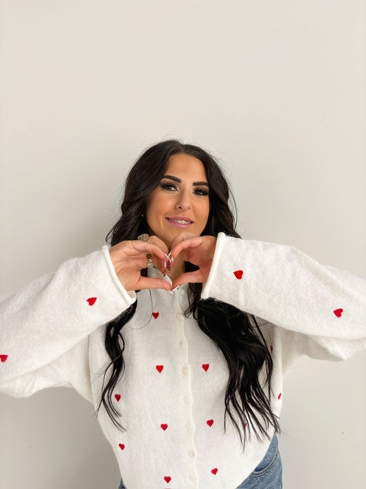 RED HEART CARDIGAN-12