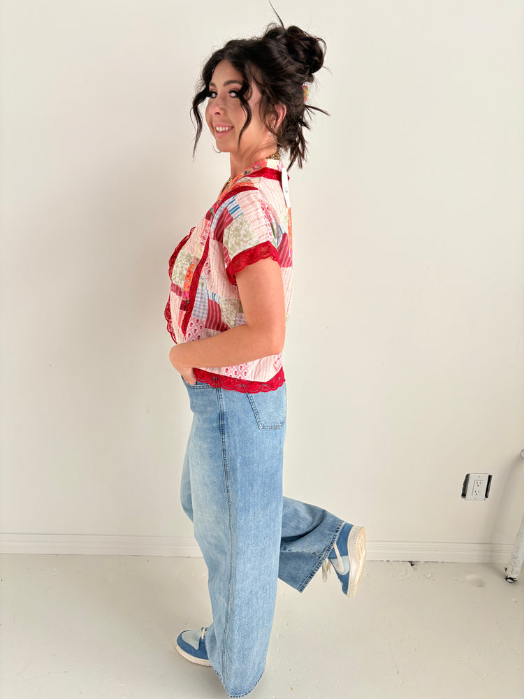 HOWDY PATCH PATTERN TOP-11