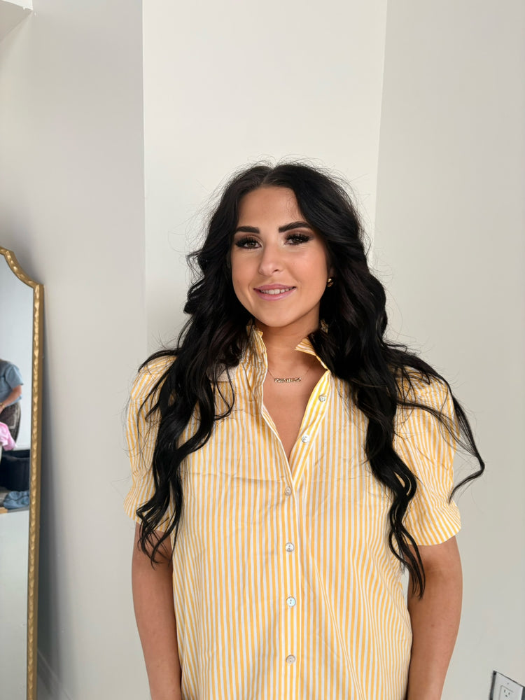 YELLOW STRIPED TOP-10