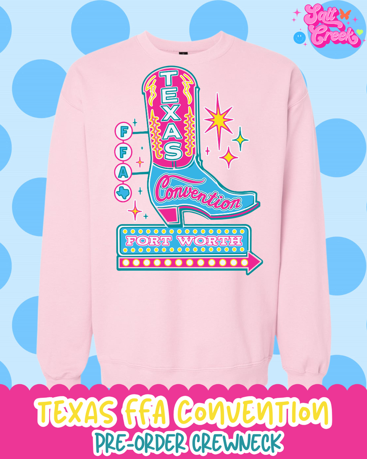 PRE-ORDER TEXAS FFA BOOT CREWNECK