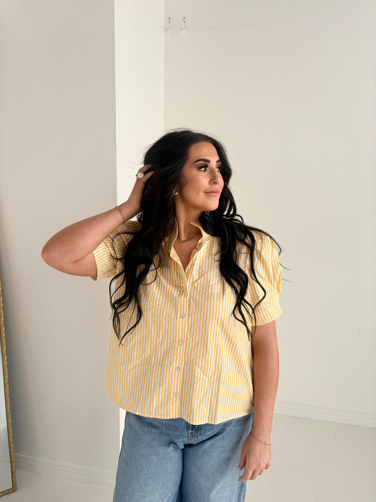 YELLOW STRIPED TOP-10