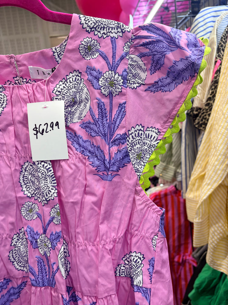 NEW THML FLORAL/TRIM TOP
