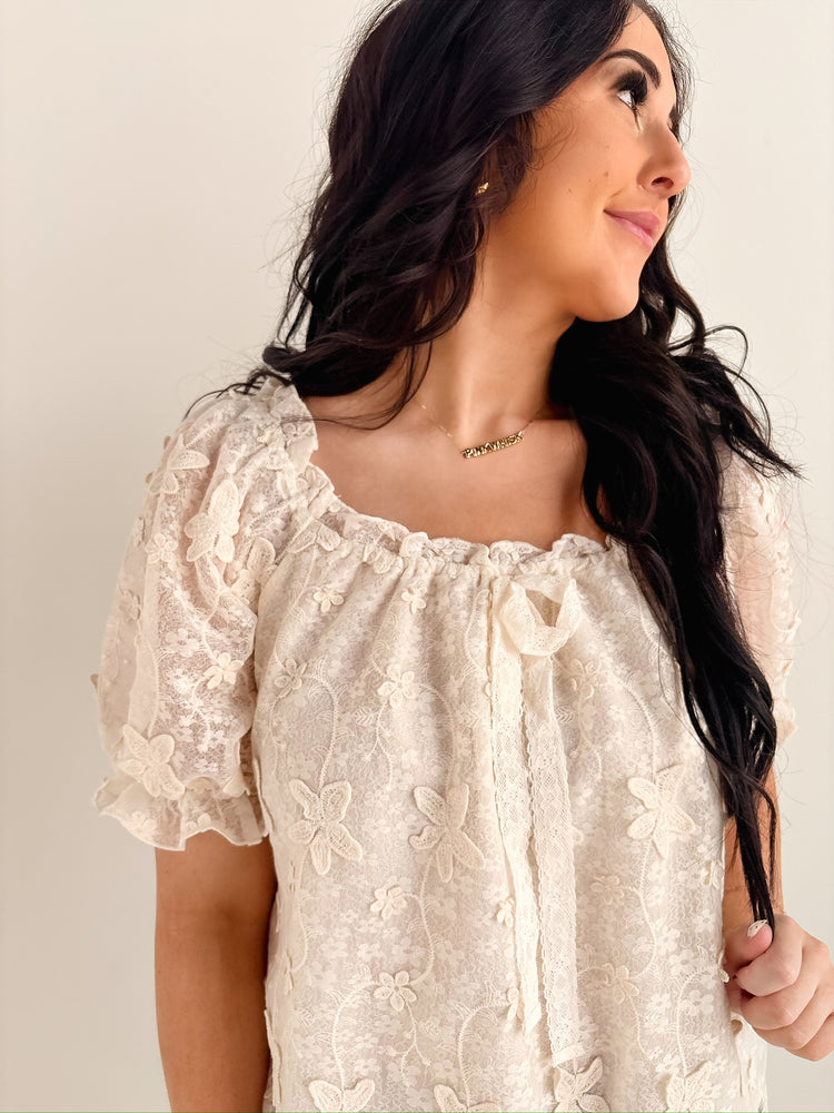 IVORY DETAILED TOP-9
