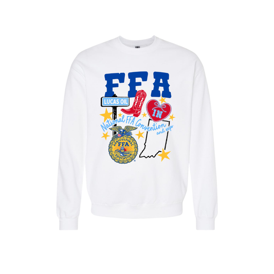 INDY ICON WHITE SWEATSHIRT- PLEASE READ DESCRIPTION