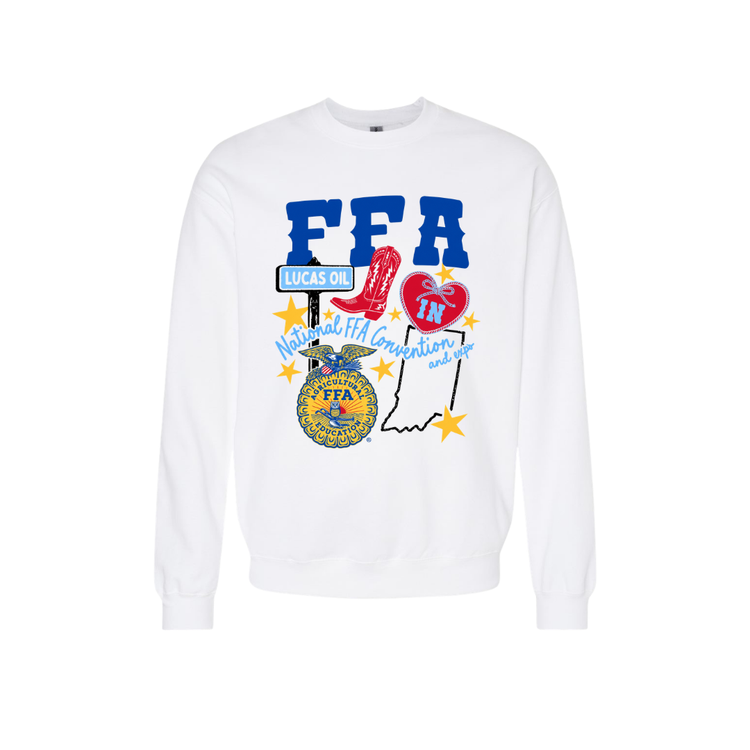 INDY ICON WHITE SWEATSHIRT- PLEASE READ DESCRIPTION