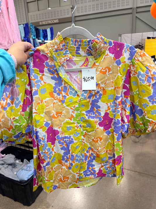 THML SUMMER FLORAL TOP