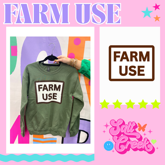 FARM USE GREEN SWEATSHIRT