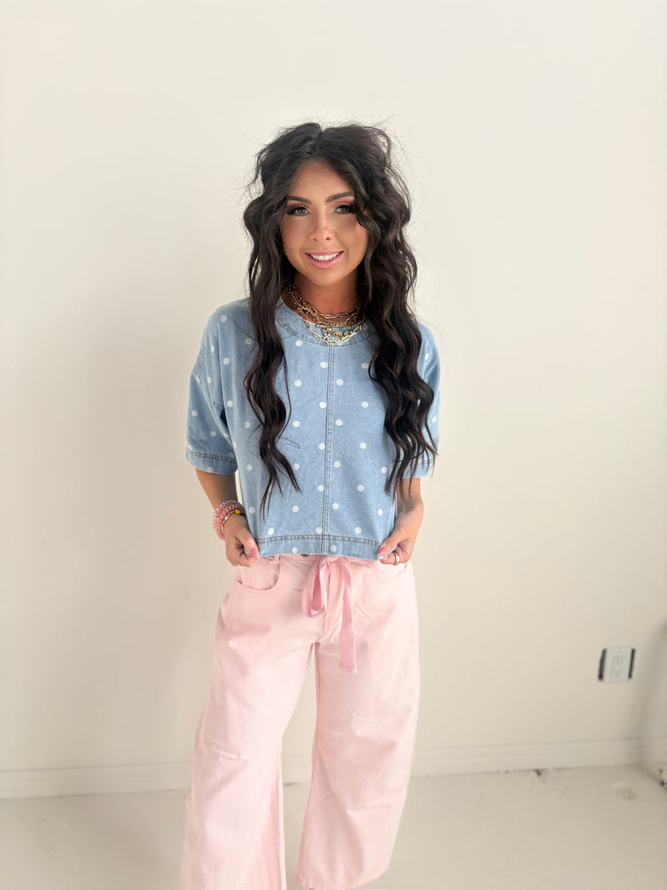PINK BARREL JEAN