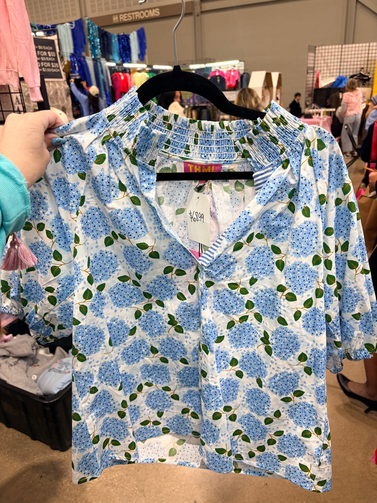 THML BLUE HYDRANGEA TOP