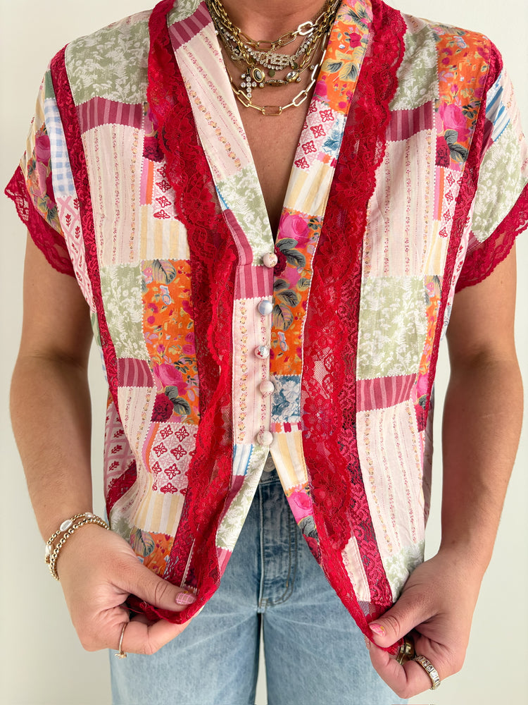 HOWDY PATCH PATTERN TOP-11