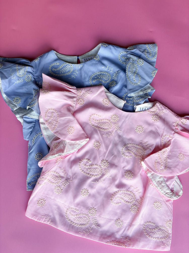 PINK PAISLEY TOP