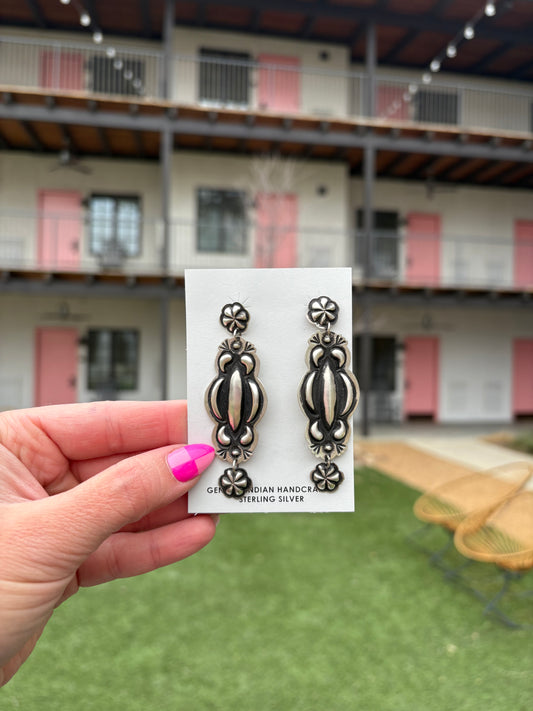 CONCHO DANGLE EARRINGS