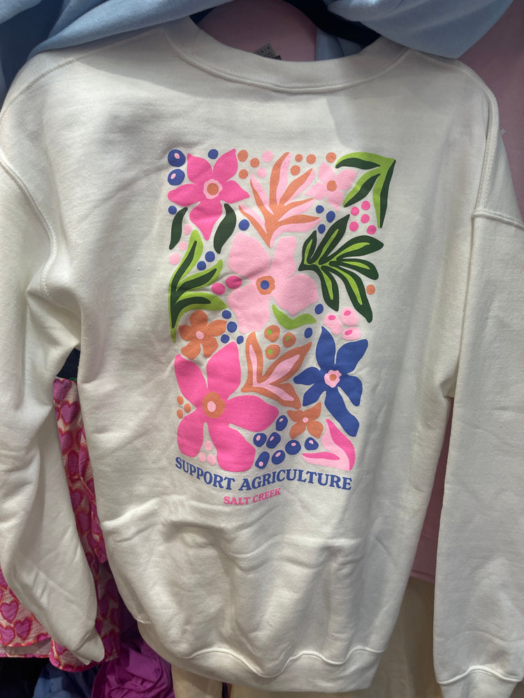 SUPPORT AG FLORAL SWEATSHIRT