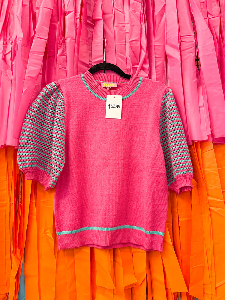 THML PINK SWEATER TOP