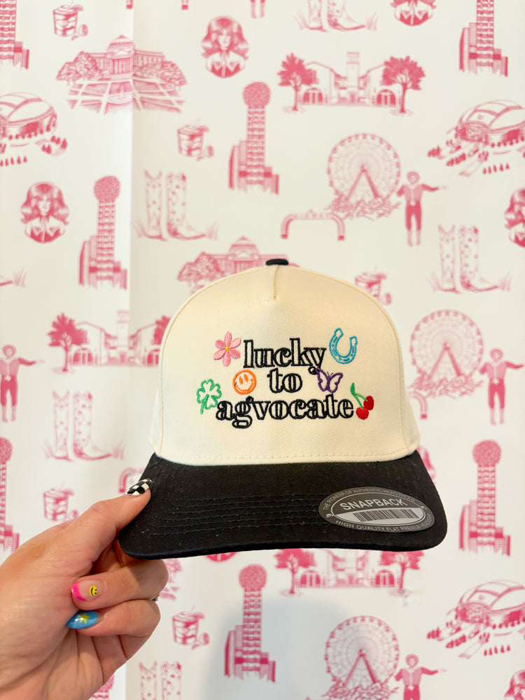 LUCKY TO AGVOCATE CAP BLACK